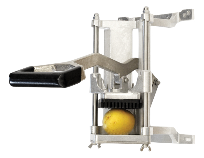 8-inch Wall-Mounted Vertical Potato Fry Cutter with 1/4″ Cutter 
